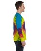 Tie-Dye Adult 5.4 oz. 100% Cotton Long-Sleeve T-Shirt REACTIVE RAINBOW ModelSide