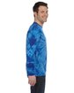 Tie-Dye Adult 5.4 oz. 100% Cotton Long-Sleeve T-Shirt spider royal ModelSide