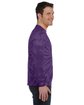 Tie-Dye Adult 5.4 oz. 100% Cotton Long-Sleeve T-Shirt SPIDER PURPLE ModelSide