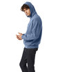 Champion Unisex Garment Dyed Hooded Sweatshirt saltwater ModelBack