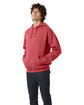 Champion Unisex Garment Dyed Hooded Sweatshirt crimson ModelQrt