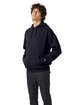 Champion Unisex Garment Dyed Hooded Sweatshirt navy ModelQrt
