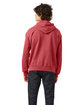 Champion Unisex Garment Dyed Hooded Sweatshirt crimson ModelSide