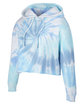 Tie-Dye Ladies' Cropped Hooded Sweatshirt lagoon OFQrt