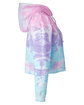 Tie-Dye Ladies' Cropped Hooded Sweatshirt cotton candy OFSide