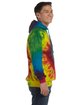 Tie-Dye Adult Tie-Dyed Pullover Hooded Sweatshirt REACTIVE RAINBOW ModelSide