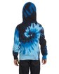 Tie-Dye Youth 8.5 oz. Tie-Dyed Pullover Hooded Sweatshirt BLUE OCEAN ModelBack