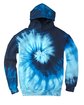Tie-Dye Youth 8.5 oz. Tie-Dyed Pullover Hooded Sweatshirt BLUE OCEAN FlatFront