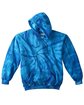Tie-Dye Youth 8.5 oz. Tie-Dyed Pullover Hooded Sweatshirt SPIDER ROYAL FlatFront