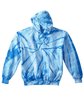 Tie-Dye Youth 8.5 oz. Tie-Dyed Pullover Hooded Sweatshirt SPIDER BABY BLUE FlatFront