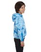 Tie-Dye Youth 8.5 oz. Tie-Dyed Pullover Hooded Sweatshirt SPIDER BABY BLUE ModelSide