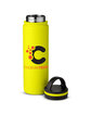 CORE365 24oz Vacuum Bottle safety yellow DecoSide