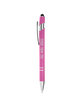 CORE365 Rubberized Aluminum Click Stylus Pen charity pink DecoFront