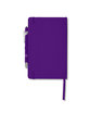 CORE365 Soft Cover Journal And Pen Set campus purple ModelBack