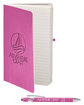 CORE365 Soft Cover Journal And Pen Set charity pink DecoSide