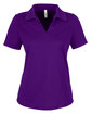 CORE365 Ladies' Market Snag Protect Mesh Polo campus purple OFFront