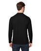 Core 365 Unisex Ultra UVP™ Long-Sleeve Raglan T-Shirt BLACK ModelBack