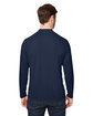 Core 365 Unisex Ultra UVP™ Long-Sleeve Raglan T-Shirt CLASSIC NAVY ModelBack