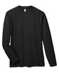 Core 365 Unisex Ultra UVP™ Long-Sleeve Raglan T-Shirt BLACK FlatFront