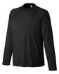 Core 365 Unisex Ultra UVP™ Long-Sleeve Raglan T-Shirt BLACK OFQrt
