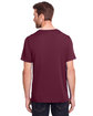 CORE365 Adult Fusion ChromaSoft Performance T-Shirt burgundy ModelBack