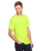 CORE365 Adult Fusion ChromaSoft Performance T-Shirt safety yellow ModelQrt