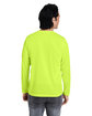 CORE365 Adult Fusion ChromaSoft™ Performance Long-Sleeve T-Shirt safety yellow ModelBack