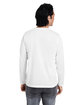 CORE365 Adult Fusion ChromaSoft™ Performance Long-Sleeve T-Shirt white ModelBack