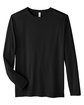 CORE365 Adult Fusion ChromaSoft™ Performance Long-Sleeve T-Shirt black FlatFront