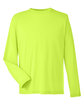 CORE365 Adult Fusion ChromaSoft™ Performance Long-Sleeve T-Shirt safety yellow OFFront