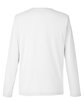 CORE365 Adult Fusion ChromaSoft™ Performance Long-Sleeve T-Shirt white OFBack