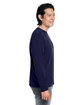 CORE365 Adult Fusion ChromaSoft™ Performance Long-Sleeve T-Shirt classic navy ModelSide