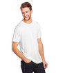 CORE365 Adult Tall Fusion ChromaSoft Performance T-Shirt white ModelQrt