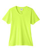 CORE365 Ladies' Fusion ChromaSoft Performance T-Shirt safety yellow FlatFront