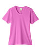 CORE365 Ladies' Fusion ChromaSoft Performance T-Shirt charity pink FlatFront