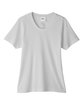 CORE365 Ladies' Fusion ChromaSoft Performance T-Shirt platinum FlatFront