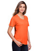 CORE365 Ladies' Fusion ChromaSoft Performance T-Shirt campus orange ModelQrt