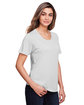 CORE365 Ladies' Fusion ChromaSoft Performance T-Shirt platinum ModelQrt