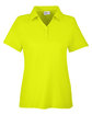 CORE365 Ladies' Fusion ChromaSoft™ Pique Polo safety yellow OFFront