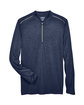 CORE365 Men's Tall Kinetic Performance Quarter-Zip cls nvy ht/ crbn FlatFront