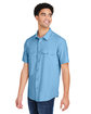 CORE365 Men's Ultra UVP Marina Shirt columbia blue ModelQrt