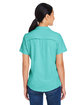 CORE365 Ladies' Ultra UVP Marina Shirt sea glass ModelBack