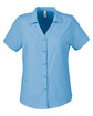 CORE365 Ladies' Ultra UVP Marina Shirt columbia blue OFFront