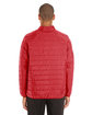 Core 365 Men's Prevail Packable Puffer Jacket CLASSIC RED ModelBack