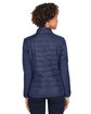 Core 365 Ladies' Prevail Packable Puffer Jacket CLASSIC NAVY ModelBack