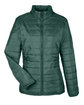 Core 365 Ladies' Prevail Packable Puffer Jacket FOREST OFFront