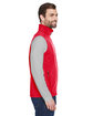 Core 365 Men's Cruise Two-Layer Fleece Bonded Soft Shell Vest CLASSIC RED ModelSide