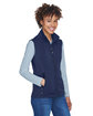 CORE365 Ladies' Cruise Two-Layer Fleece Bonded Soft Shell Vest classic navy ModelQrt