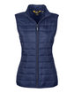 CORE365 Ladies' Prevail Packable Puffer Vest classic navy OFFront