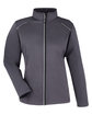 CORE365 Ladies' Techno Lite Three-Layer Knit Tech-Shell carbon heather OFFront